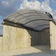 aluminum roofing / polycarbonate / sliding / retractable
