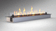 stainless steel bioethanol burner / steel / rectangular / contemporary