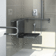 folding shower seat / hanging / aluminum