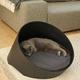 plywood cat basket / polyester / S