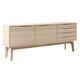 contemporary sideboard / oak / walnut / solid wood