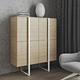 high sideboard / contemporary / wood veneer / laminate