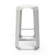 contemporary bar stool / wooden / Plexiglas® / stainless steel base