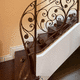 wrought iron railing / with bars / indoor / outdoor