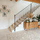 wrought iron railing / with bars / indoor / for stair