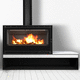 wood heating stove / 12 kW / with legs / contemporary