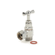 toilet shut-off valve / wall-mounted / chrome-plated brass / bathroom