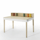 free-standing desk / contemporary / wooden / straight