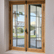 wooden window / sash / double-glazed / double leaf