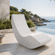 contemporary sun lounger / wooden / high-performance concrete / fiber-reinforced concrete