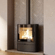 wood heating stove / 9 kW / floor-mounted / contemporary