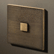 light switch / push-button / recessed / double