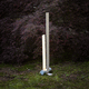 floor-standing lamp / metal / wood / epoxy