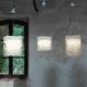 pendant lamp / paper / original design / corded