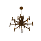 contemporary chandelier / polished brass / handmade / custom