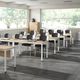 contemporary classroom table / melamine / rectangular / commercial