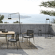 floor-standing lamp / metal / contemporary / solar
