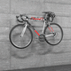 wall-mounted bike rack / horizontal / garage / interior