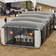 modular tensile structure / for shelter / for facade / with stainless steel membrane