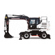 wheeled excavator / for construction