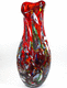 contemporary vase / Murano glass / multi-color