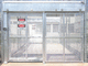 sliding gate / galvanised steel / wire mesh / motorized