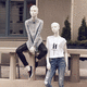 female display mannequin / realistic / resin / seated