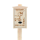 floor-mounted dog waste bag dispenser / for public space / wooden / 500 bags