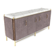 contemporary sideboard / lacquered wood / walnut / wood veneer