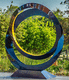 stainless steel sculpture / garden / for public space