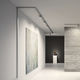 LED track light / rectangular / metal / commercial