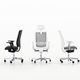 contemporary office armchair / mesh / with headrest / high-back
