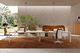 contemporary boardroom table / wooden / melamine / glass