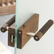 door handle / wooden / contemporary