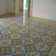 indoor encaustic cement tile / floor / square / Victorian pattern