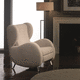 contemporary relaxing armchair / leather / fabric / synthetic leather