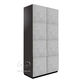 contemporary wardrobe / glossy lacquered wood / metal / granite
