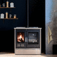 boiler range cooker / wood / 1 burner / 1 oven