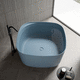 square bathtub / free-standing / for homes / acrylic resin