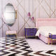 wall-mounted mirror / commercial / contemporary / oval