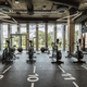 rubber flooring / indoor / for fitness facilities / commercial