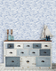 contemporary wallpaper / wave pattern / printed