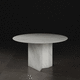 contemporary table / ceramic / ceramic base / rectangular