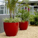 fiberglass planter / round / contemporary / for public space