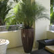 fiberglass plant pot / round / vertical