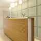 wall-mounted sound-absorbing panel / fabric / for public building / fire-retardant