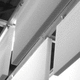 PET acoustic baffle / ceiling / rectangular / decorative