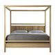 canopy bed / double / contemporary / wooden