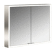 wall-mounted bathroom mirror / contemporary / rectangular / white