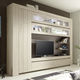 contemporary TV wall unit / oak